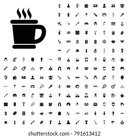 Coffee icon illustration isolated vector sign symbol. editable barber icons vector set.