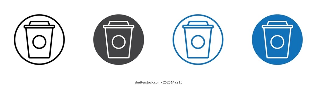 Icono de café aislado en el conjunto de Vector de fondo blanco