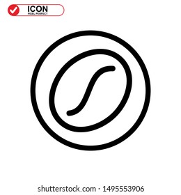 coffee icon isolated sign symbol vector illustration - high quality black style vector icons

