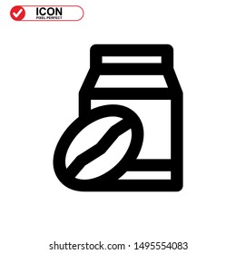 coffee icon isolated sign symbol vector illustration - high quality black style vector icons
