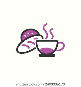 Kaffee-Ikone, isolierte Ikone Thema Bäckerei