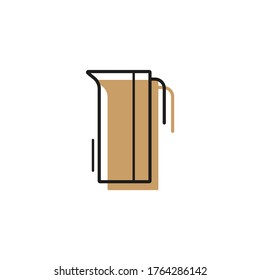 coffee icon  line art vector icon on white background