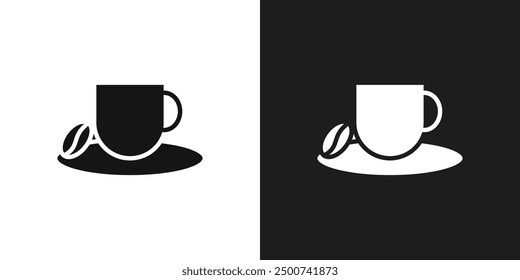 Coffee icon line art vector