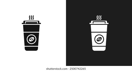 Coffee icon line art vector