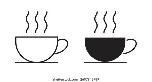 Kaffee-Symbolzeile. eps 10, Vektorgrafik