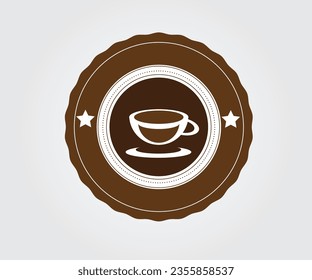 Plantilla de diseño de logotipo de icono de café Moderno 