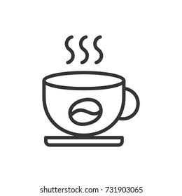 Coffee icon logo design vector illustration drink and hot