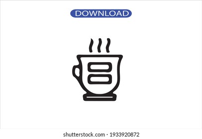 coffee icon or logo high resolution