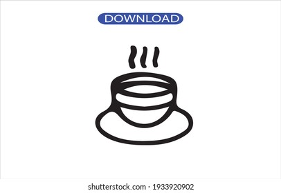 icono de café o logotipo de alta resolución