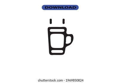 Coffee icon or logo high resolution