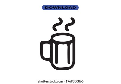 Coffee icon or logo high resolution