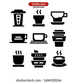 coffee icon or logo isolated sign symbol vector illustration - Collection of high quality black style vector icons

