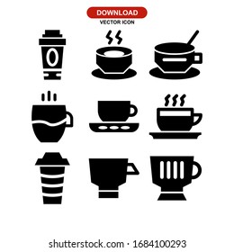 coffee icon or logo isolated sign symbol vector illustration - Collection of high quality black style vector icons
