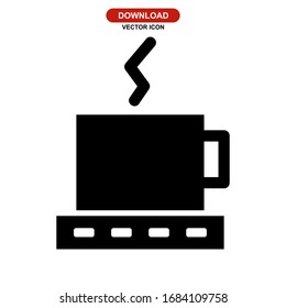 coffee icon or logo isolated sign symbol vector illustration - high quality black style vector icons
