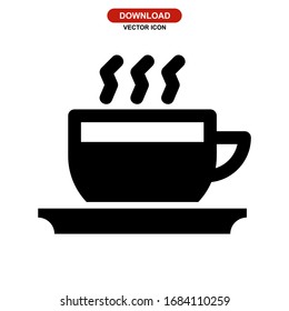 coffee icon or logo isolated sign symbol vector illustration - high quality black style vector icons
