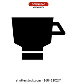 coffee icon or logo isolated sign symbol vector illustration - high quality black style vector icons
