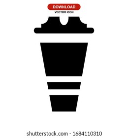coffee icon or logo isolated sign symbol vector illustration - high quality black style vector icons
