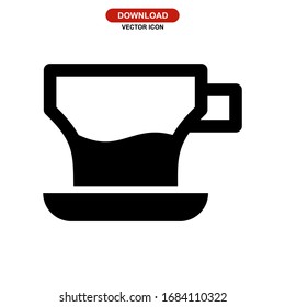 coffee icon or logo isolated sign symbol vector illustration - high quality black style vector icons
