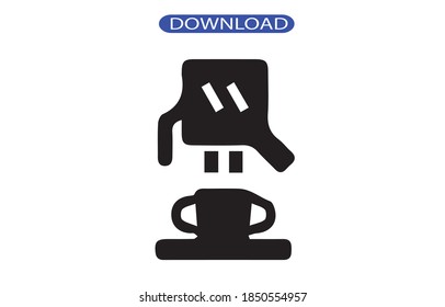 coffee icon or logo isolated sign symbol vector illustration - high quality black style vector icons.