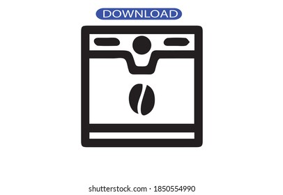 coffee icon or logo isolated sign symbol vector illustration - high quality black style vector icons.