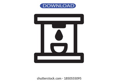 Kaffeesymbol oder Logo einzeln auf Zeichen, Vektorgrafik - hochwertige Vektorsymbole in schwarzem Stil.