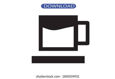 coffee icon or logo isolated sign symbol vector illustration - high