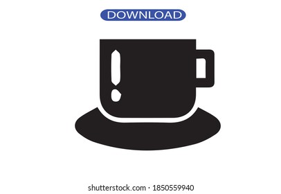 coffee icon or logo isolated sign symbol vector illustration - high