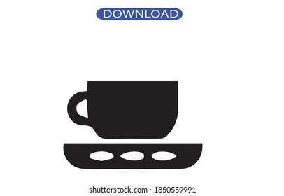 coffee icon or logo isolated sign symbol vector illustration - high