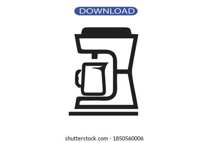 coffee icon or logo isolated sign symbol vector illustration - high