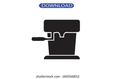 coffee icon or logo isolated sign symbol vector illustration - high