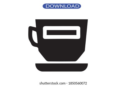 coffee icon or logo isolated sign symbol vector illustration - high