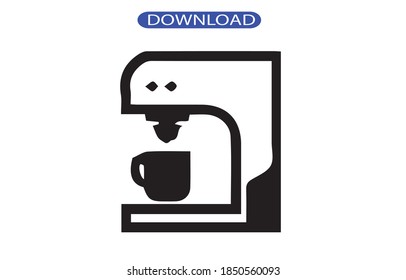 coffee icon or logo isolated sign symbol vector illustration - high