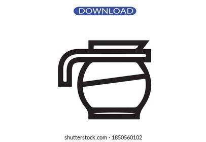 coffee icon or logo isolated sign symbol vector illustration - high