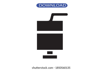 Icono de café o logotipo símbolo de signo aislado ilustración vectorial - alto