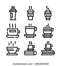 coffee icon or logo isolated sign symbol vector illustration - Collection of high quality black style vector icons
