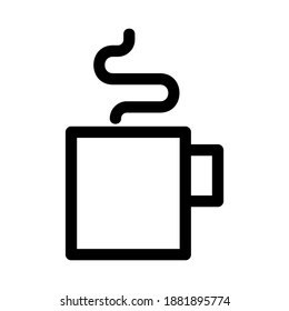 coffee icon or logo isolated sign symbol vector illustration - high quality black style vector icons
