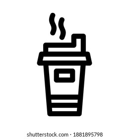 coffee icon or logo isolated sign symbol vector illustration - high quality black style vector icons
