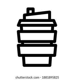 coffee icon or logo isolated sign symbol vector illustration - high quality black style vector icons
