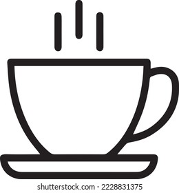 icono de café o logotipo símbolo de signo aislado ilustración vectorial