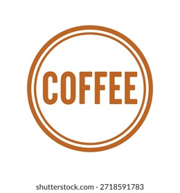 coffee icon logo seal vector on white background
Vector stamp icon