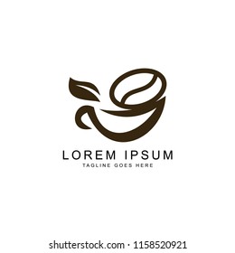 coffee icon logo template
