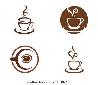 Coffee Icon Logo Template