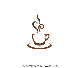 Coffee Icon Logo Template