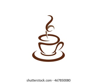 Coffee Icon Logo Template