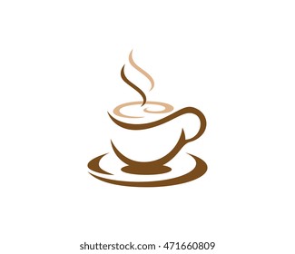 Coffee Icon Logo Template