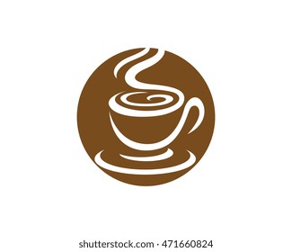 Coffee Icon Logo Template