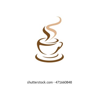 Coffee Icon Logo Template