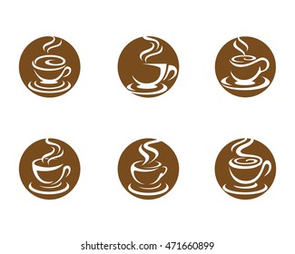 Coffee Icon Logo Template