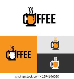 Coffee icon Logo Template Design Vector, Simple and unique logo for shop business sign. Eps10 Illustration