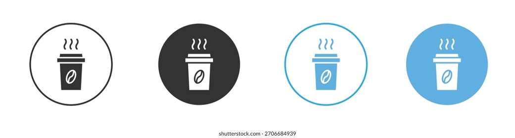 Coffee icon Logo Template Design set